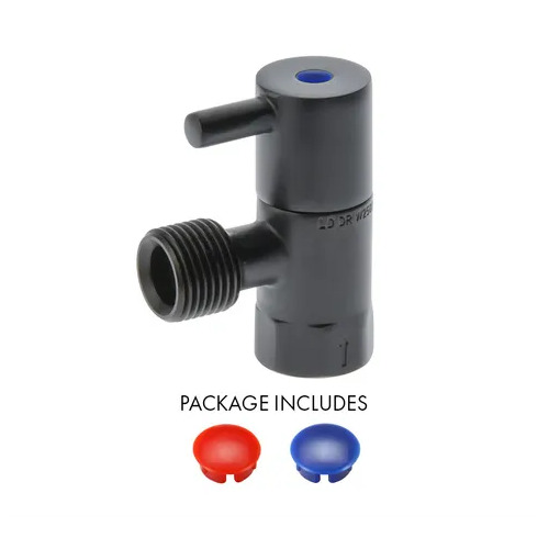 Cistern Stop Lever Matte Black 1/4 Turn With Ceramic Disc
