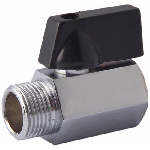10MI X 10FI Mini Ball Valve Chrome Plated 