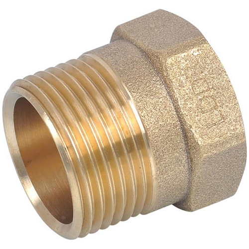Gas Meter Coupling Brass 25MI X 25FI Lead Free