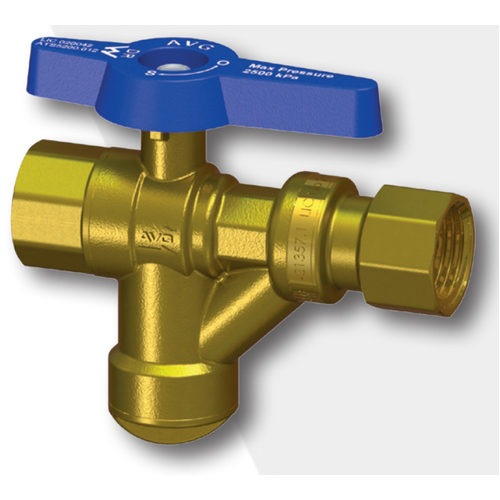 15mm Female x Female Non-Return Isolation Valve with Filter  AVG