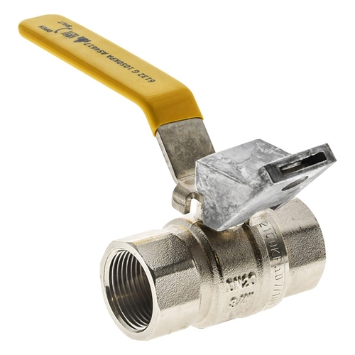 Ball Valve Lever Handle FI x FI Lockable Gas