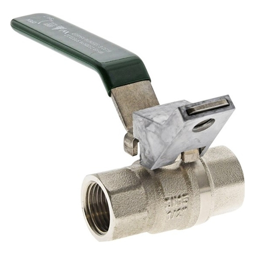 Ball Valve Dual Approved Lever Handle FI x FI Lockable Water & Gas