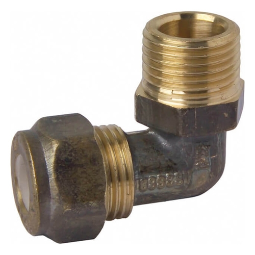 Elbow Brass Nylon Compression MI x C