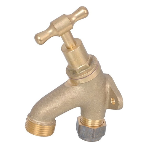 Hose Tap Brass Back-Plated Nylon Compression