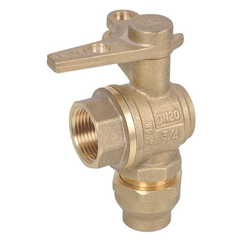 Meter Ball Valve Right Angle Fl x FI Lockable