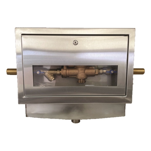 Double Check Valve Single Valve In Stainless Steel Recessed Cabinet Lead Free 007 Watts