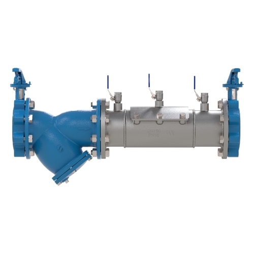 Double Check Valve Stainless Steel with Lever Butterfly & Strainer Table E Lead Free 007 Watts