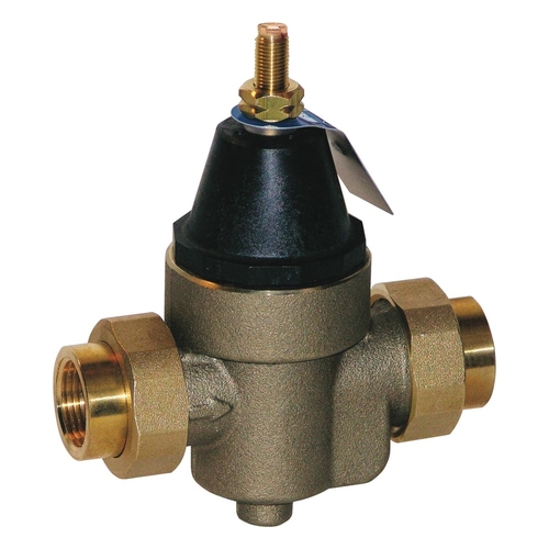 Pressure Reducing Valve Adjustable 172 kPa-517 kPa Preset 500 kPa Max Inlet 2760 kPa Lead Free LFN45B Watts