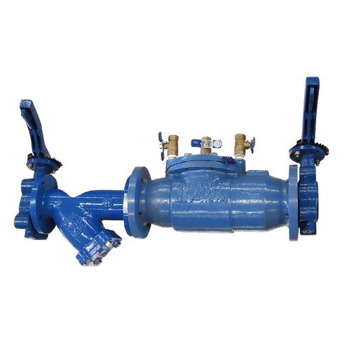 Double Check Valve Flomatic Cast Iron with Lever Butterfly & Strainer Lead Free Watts