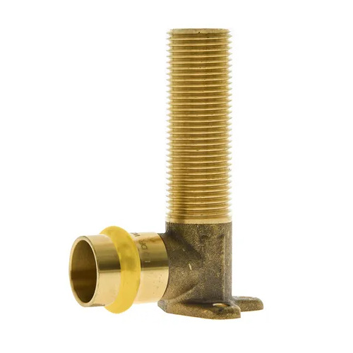 Lugged Elbow 15mm BSP Male 90mm X 20mm Gas Copper Press