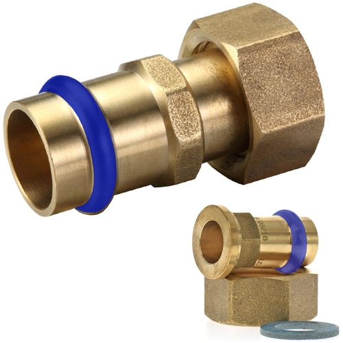 DN20 X 3/4FI Flat Swivel Nut FI Adapter Straight Water Press
