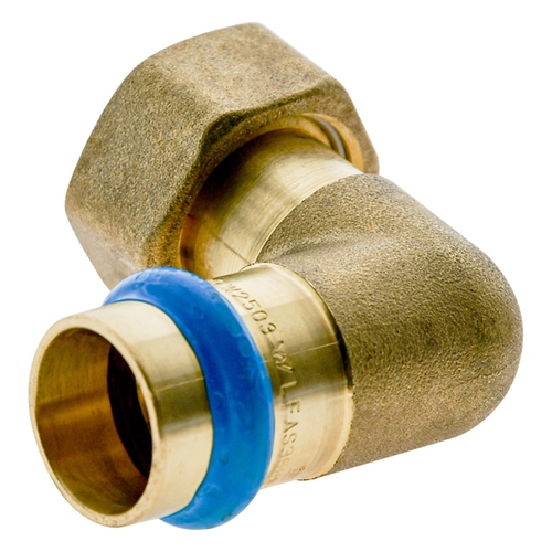 Swivel Nut FI Adapter Bent DN20 X 3/4FI Conical Lead Free