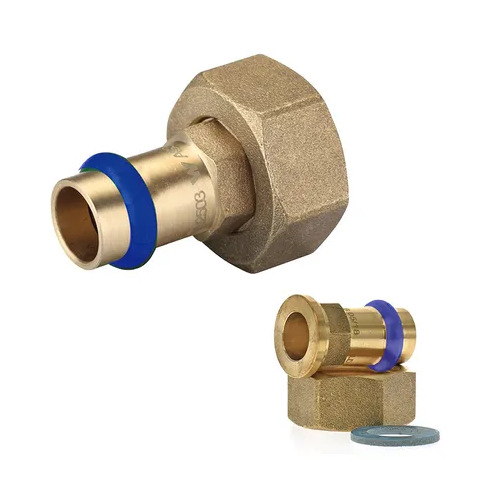 20mm BSP Flat Seat X 1/2" Connector Loose Nut Water Copper Press