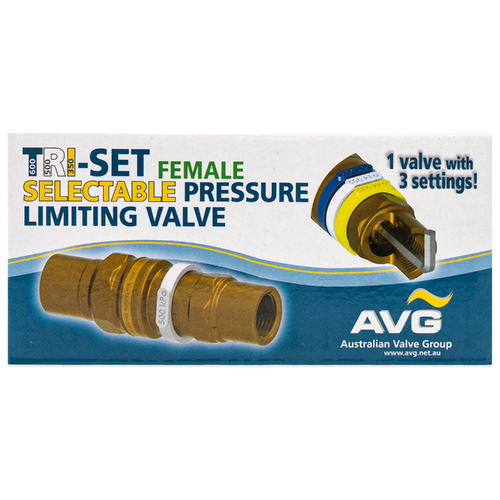 20mm F X F TRI-SET Pressure Limiting Valve