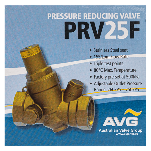 25mm F X F 260-750 kPa Pressure Reduction Valve