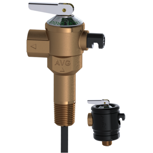 15mm (1/2") P & T Relief Valve - With 1" Extension