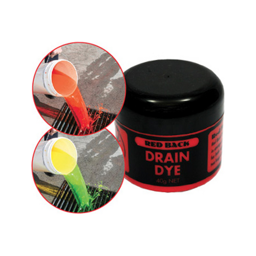 Drain Dye 40g  (Red 20g, Green 20g)  Red Back