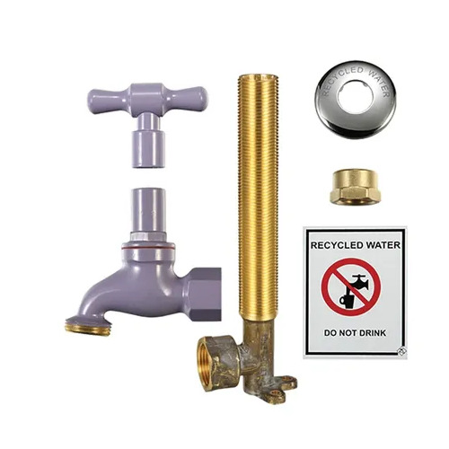 HOSE TAP RCYL WATER KIT W ELB LILAC 18MM
