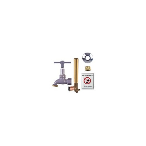 Hose Tap Recycled Water Kit With Crimp Elbow Lilac 185