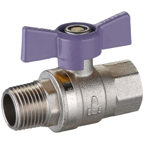Dual Approved Ball Valve Butterfly Handle Lilac MI X FI 25mm