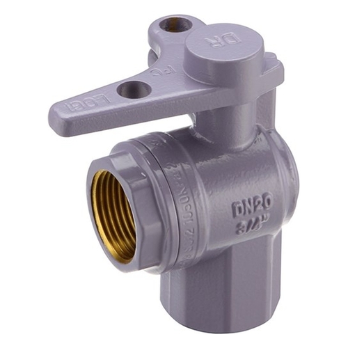 Watermarked Ball Valve Right Angle Meter Stop Lilac FI 20mm
