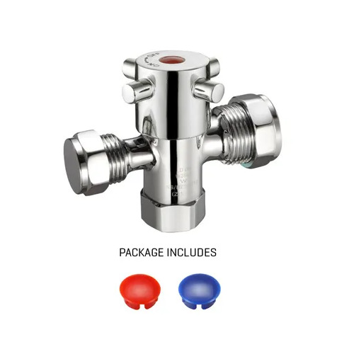20mm x 15mm Fitquik Dual Isolation Stop 1/4 Turn With Ceramic Disc