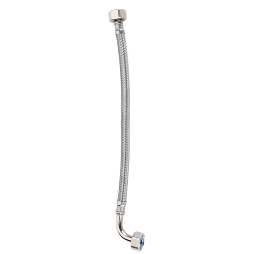 1/2" F/F ELBOW 8mm PEX CORE FLEXIBLE WATER HOSE 300mm S/S