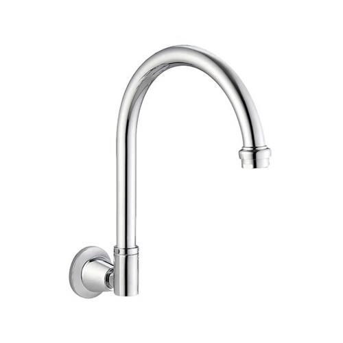 165mm Whitehall Wall Spout Swivel Chrome Plated 