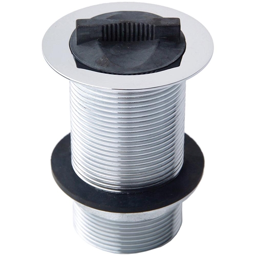 40mm X 75mm Plug And Waste Basin With Rubber Plug Chrome Plated 