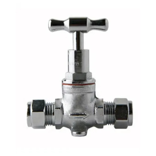 Stop Tap Com/Com Lugged Chrome Plated 15mm