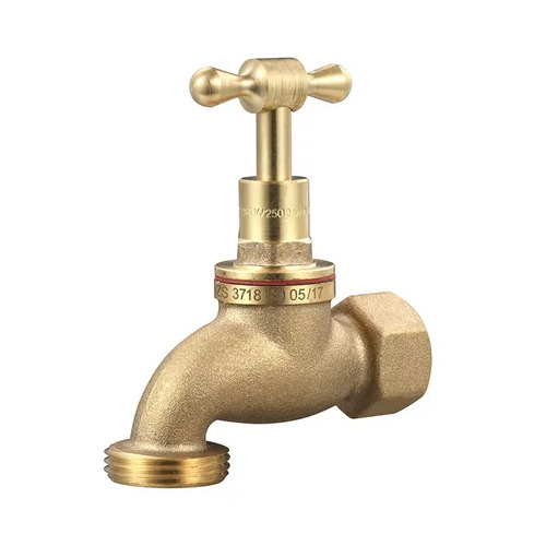 Hose Tap T Handle Rough Brass FI 20mm