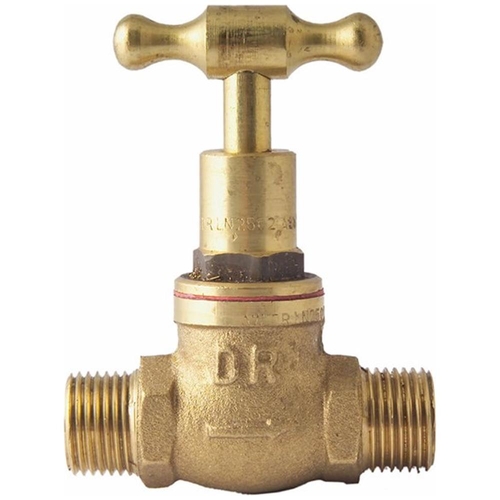 15mm MI X MI Stop Taps Brass