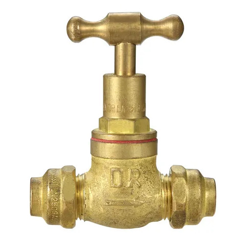 Stop Tap Com/Com T Head R/B 15mm