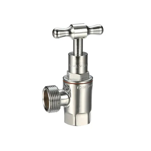 Washing Machine Stop T Head Chrome Plated 15mm