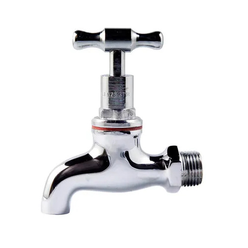 Bib Tap T Head Chrome Plated MI 15mm