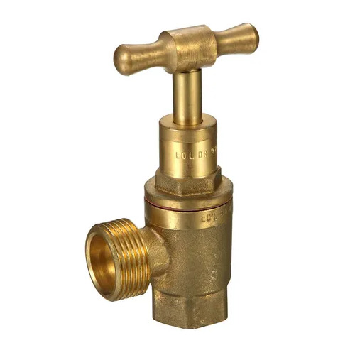 Washing Machine Stop T Head Rough Brass 15mm