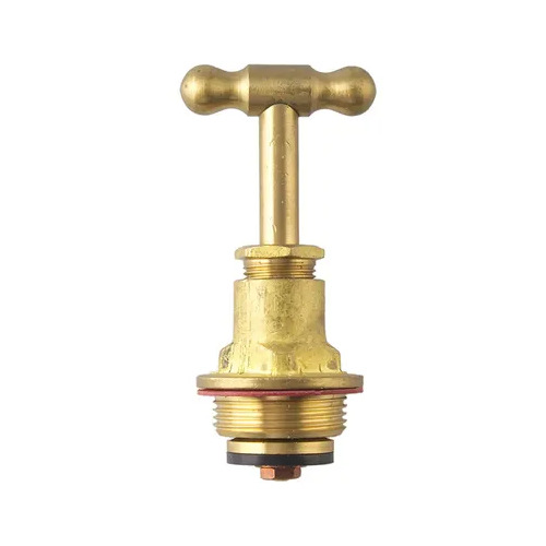 Top Assembly T Head Rough Brass  Gland Packed 20mm