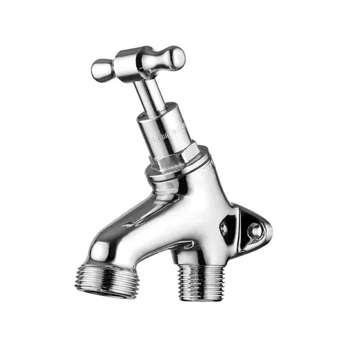 Hose Tap Back Plated T Handle Chrome Plated MI 15mm