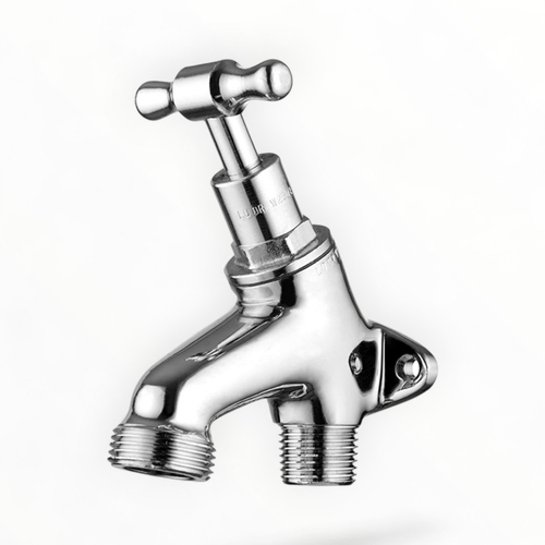 Hose Tap Back Plated T Handle Chrome Plated MI 15MM LF