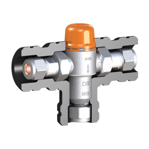 20mm Tempering Valve HP C/W Insulation