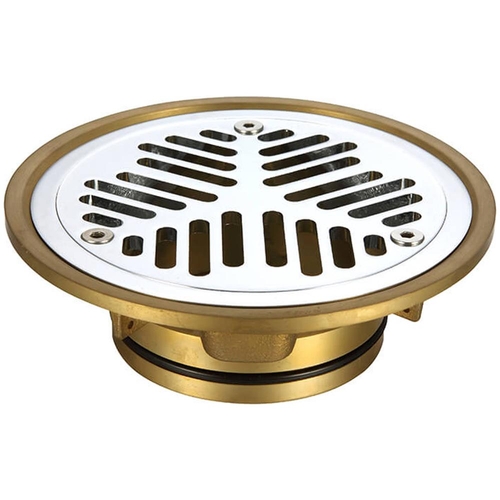 100mm Vinyl Floor Grate Chrome Plated