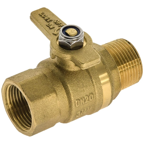 Watermarked Ball Valve Brass Handle MI X FI 20mm