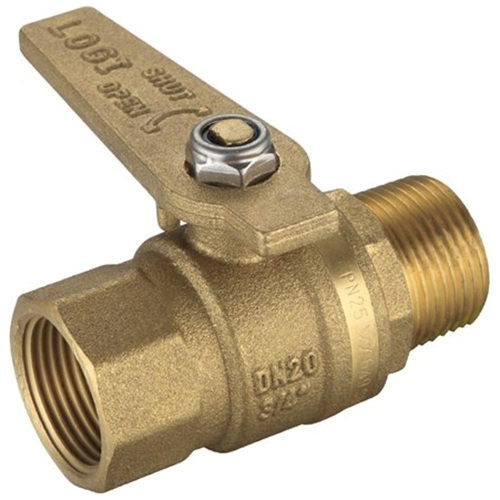 Watermarked Ball Valve Brass Long Handle MI X FI 25mm