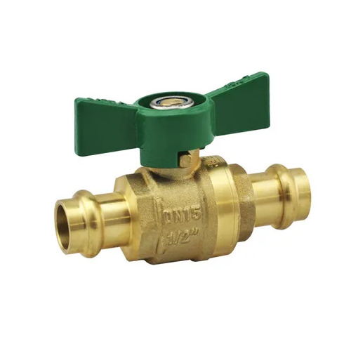 20mm Copper Press Water Ball Valve Butterfly Handle Watermark