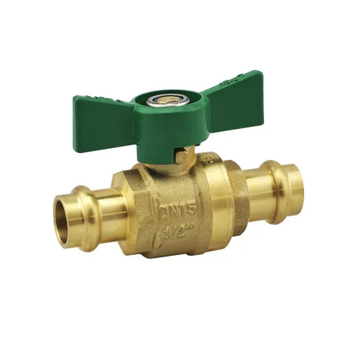 25mm Copper Press Water Ball Valve Butterfly Handle Watermark