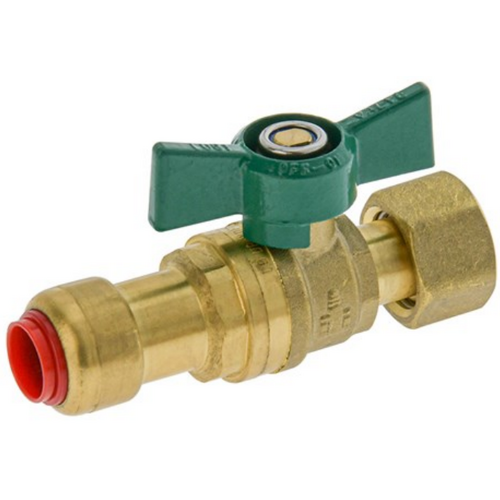 15mm Isolation Non Return BV With Check Valve Swivel CU Push 