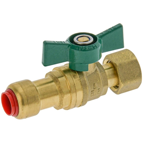 Isolation Non Return BV With Check Valve Swivel CU Push 15mm