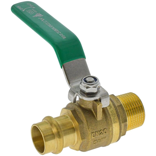 20mm X 20mmMI Lever Handle Press X Male Ball Valve Water Press