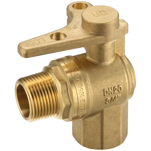 Watermarked Ball Valve Right Angle Meter Stop 20FI X 20MI