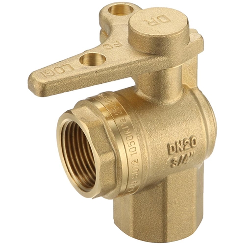 Watermarked Ball Valve Right Angle Meter Stop FI 25mm